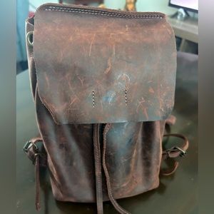 Leather Backpack Purse